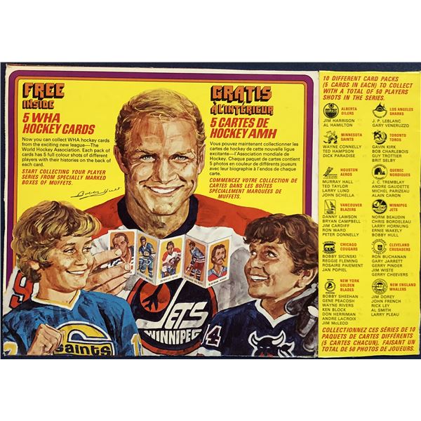 1973-74 QUAKER CEREAL WHA HOCKEY - BOX BACK