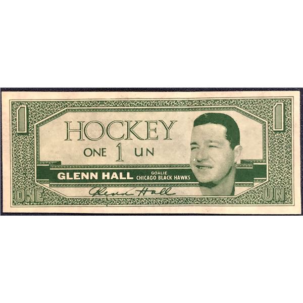 1962-63 TOPPS HOCKEY BUCKS GLENN HALL (HOF)