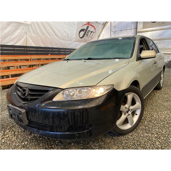 PARKSVILLE - 2005 MAZDA 6 S BROWN 277683 KMS "NO RESERVE" - DM39636