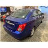 Image 16 : PARKSVILLE - 2012 CHEVROLET SONIC BLUE 178295 KMS - B217262