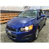 Image 3 : PARKSVILLE - 2012 CHEVROLET SONIC BLUE 178295 KMS - B217262