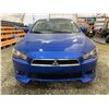 Image 6 : PARKSVILLE - 2010 MITSUBISHI LANCER BLUE 217001 KMS - D603387