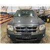 Image 6 : PARKSVILLE - 2008 FORD ESCAPE GREY 131508 MILES - DB90936