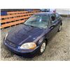 Image 4 : PARKSVILLE - 1998 HONDA CIVIC PURPLE 107329 KMS - D009179