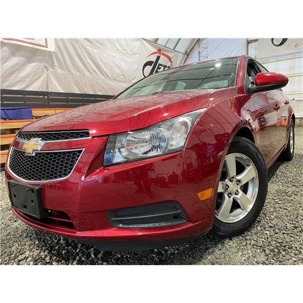 PARKSVILLE - 2012 CHEVROLET CRUZE RED 139747 KMS - B398093