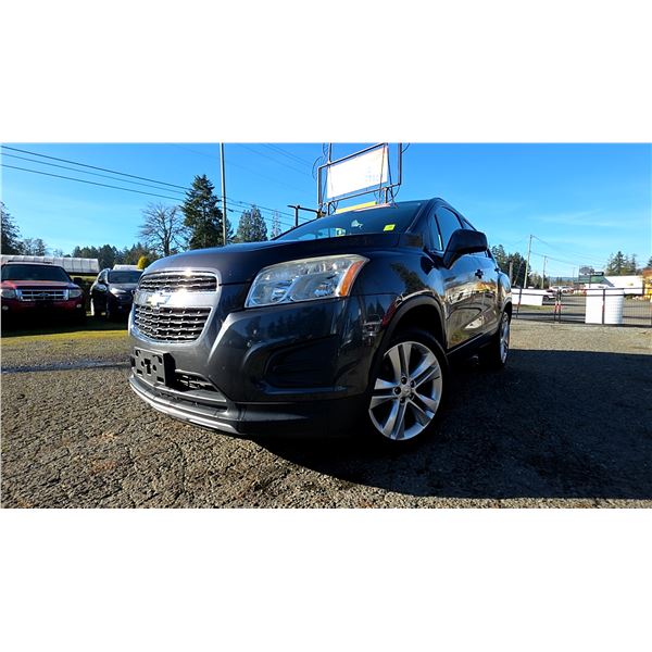 DUNCAN - 2014 CHEVROLET TRAX GREY  185043 KMS - B129938