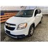 Image 3 : PARKSVILLE - 2013 CHEVROLET ORLANDO WHITE 127507 KMS - D024762