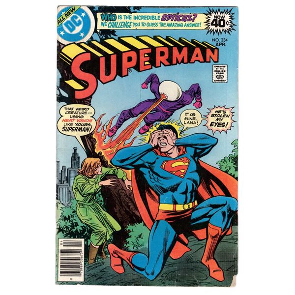 Superman #334, published by DC Comics in April 1979