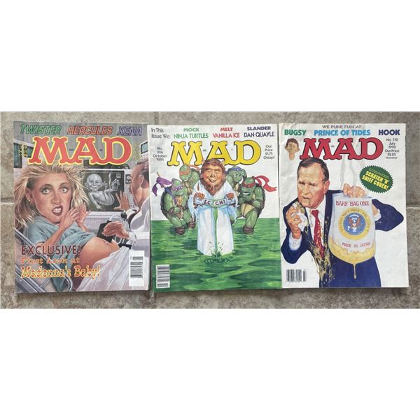 Mad Magazines , issue #349, from September 1996 , 1991 #306, 1992 #312