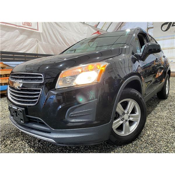 PARKSVILLE-2016 CHEVROLET TRAX  BLACK AWD 146669KMS - B232707