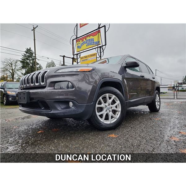 DUNCAN - 2016 JEEP CHEROKEE, GRAY, 174606 KMS, 4X4. - D231411