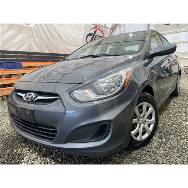 PARKSVILLE - 2012 HYUNDAI ACCENT GREY 287646 KMS - D163639