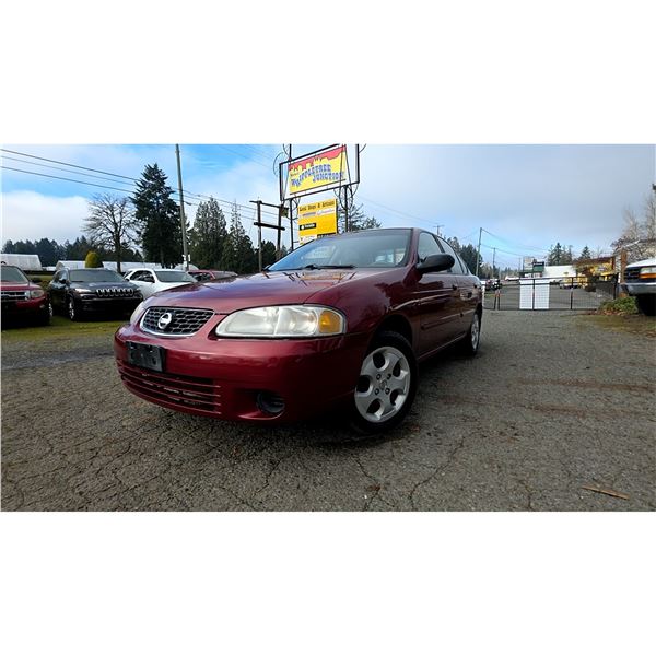 DUNCAN - 2003 NISSAN SENTRA RED  270970 KMS - D704016