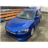 Image 4 : PARKSVILLE - 2010 MITSUBISHI LANCER BLUE 217001 KMS - D603387