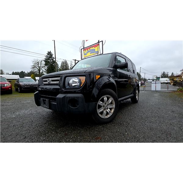 DUNCAN - 2008 HONDA ELEMENT BLACK  164030 MILES - D009746