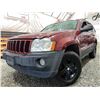 Image 1 : PARKSVILLE- 2007 JEEP GRAND CHEROKEE 306997KMS RED 4X4- D675540