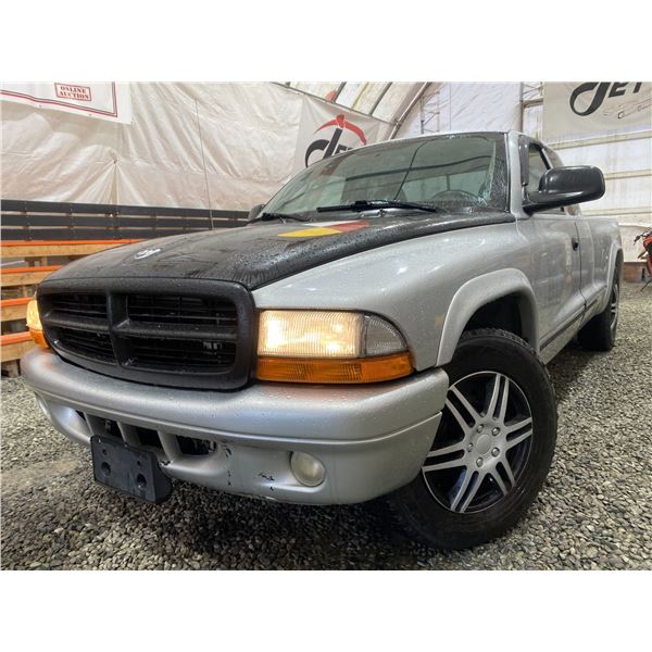 PARKSVILLE - 2003 DODGE DAKOTA RT SILVER 287395KMS REAR WHEEL DRIVE - D211741