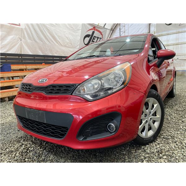 PARKSVILLE - 2012 KIA RIO RED 188256 KMS - B010543