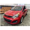 Image 3 : PARKSVILLE - 2012 KIA RIO RED 188256 KMS - B010543