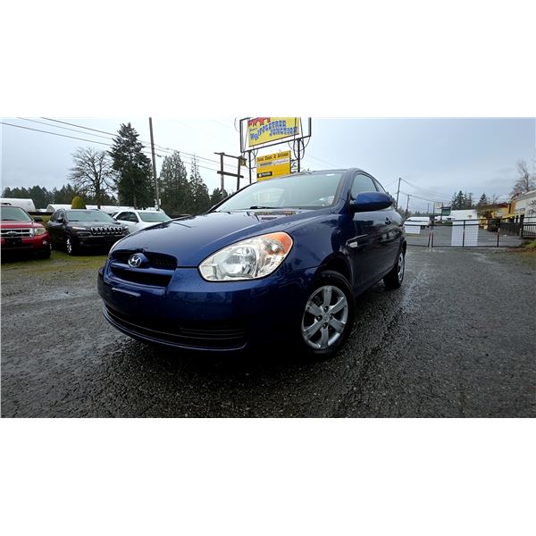 DUNCAN - 2008 HYUNDAI ACCENT BLUE "NO RESERVE" - J089182