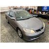 Image 10 : PARKSVILLE - 2005 HONDA CIVIC GREY 151247 KMS - D809317