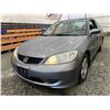 Image 3 : PARKSVILLE - 2005 HONDA CIVIC GREY 151247 KMS - D809317