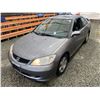 Image 4 : PARKSVILLE - 2005 HONDA CIVIC GREY 151247 KMS - D809317