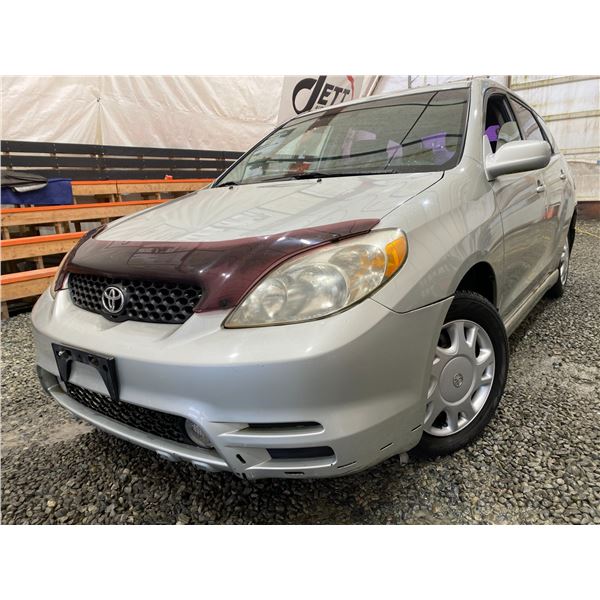 PARKSVILLE - 2003 TOYOTA COROLLA MATRIX SILVER  299999 TMU - B756625