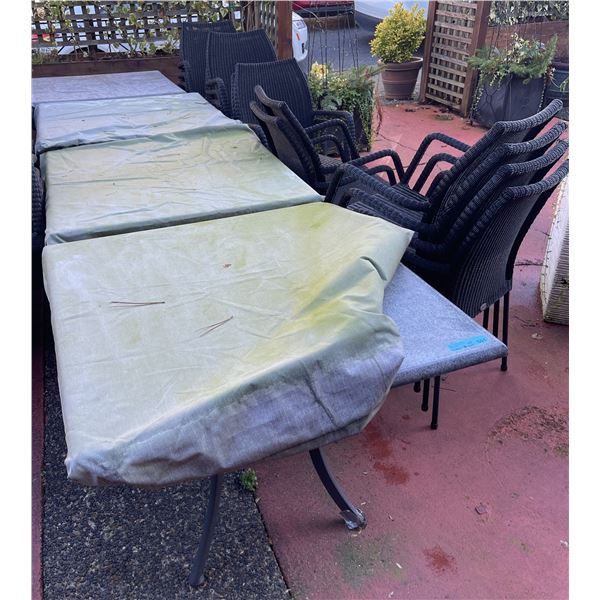 Outdoor Patio Tables & Chairs - (x4) Tables / (x16) Chairs