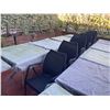 Image 3 : Outdoor Patio Tables & Chairs - (x5) Tables / (x24) Chairs