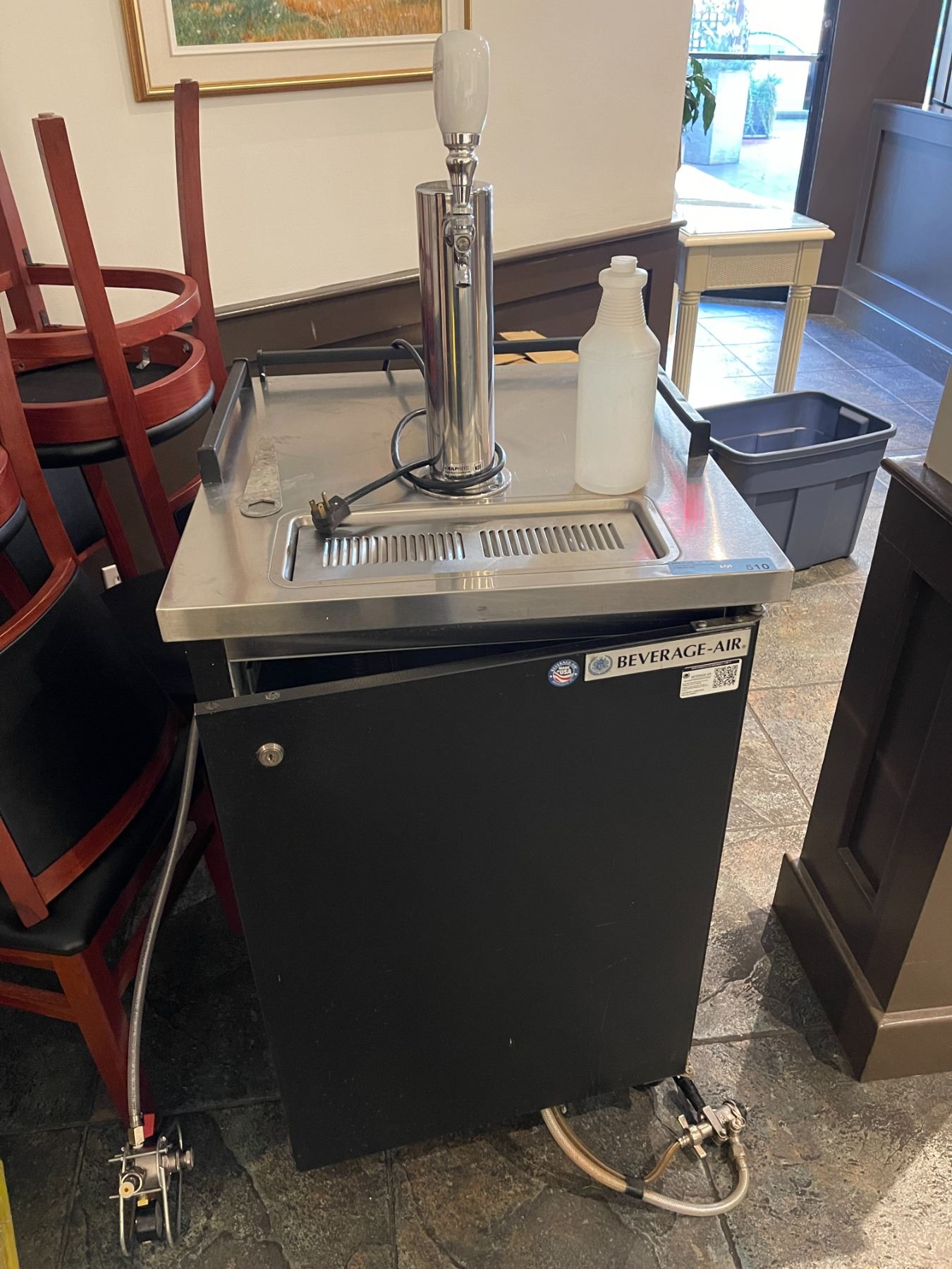 Peroni Tap Machine Beverage-Air beer fridge for keg w/ tap & Peroni beer tap - Tested ...