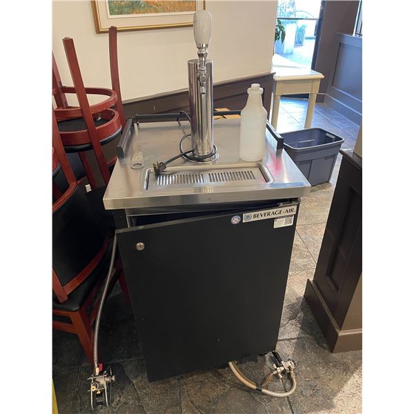 Beverage-Air beer fridge for keg w/ tap & Peroni beer tap - Tested & working