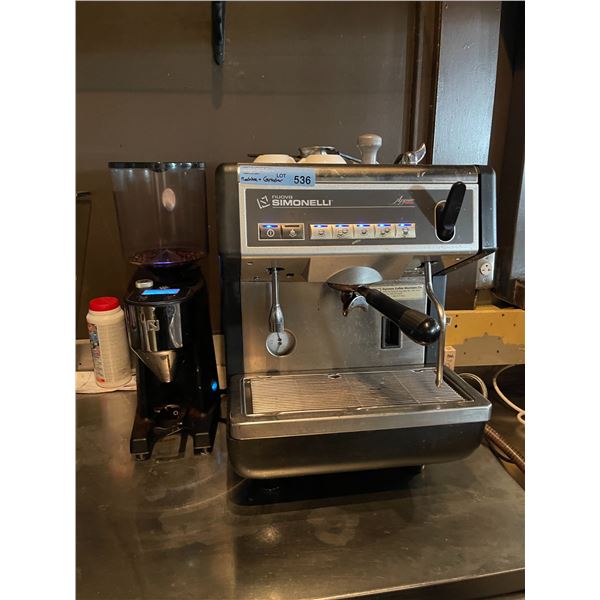 Simonelli "Appia" (Made in Italy) commercial espresso machine w/ grinder - Tested & working