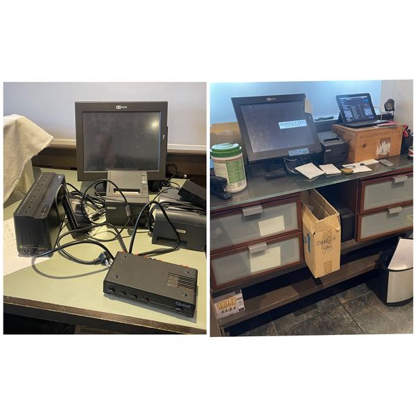 NCR Point of sale system - (x2) monitors & (x3) printers, etc.