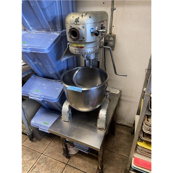 Thunderbird ARM-02 commercial mixture w/ mixer & dough hook attachments on rolling stand - Tested & 