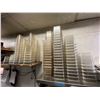Image 1 : Group - Large lot of assorted sized plastic trays for prep tables