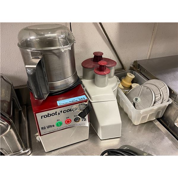 Robot Coup R2-Ultra 3qt food processor w/ attachments - Tested & working
