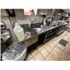 Image 1 : Stainless steel commercial table & sink combination - 96x29x35"