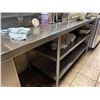 Image 2 : Stainless steel commercial table & sink combination - 96x29x35"