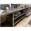 Image 4 : Stainless steel commercial table & sink combination - 96x29x35"