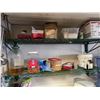 Image 3 : Group - Contents on wire shelf & wall including tongs, ladles, ingredients