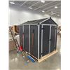 Image 2 : Aluminum Framed Garden Shed - 69x89x86" - New Condition