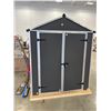 Image 3 : Aluminum Framed Garden Shed - 69x89x86" - New Condition