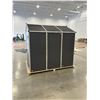 Image 4 : Aluminum Framed Garden Shed - 69x89x86" - New Condition