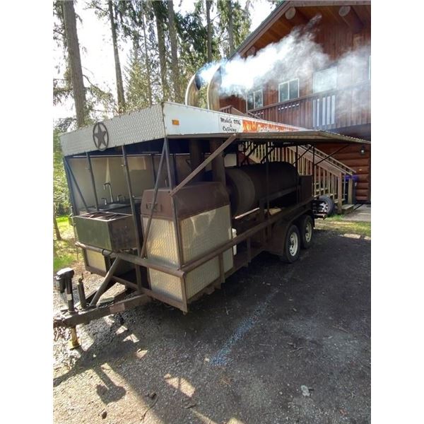 COMMERICAL WOOD BURNING SMOKER