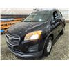 Image 3 : PARKSVILLE-2016 CHEVROLET TRAX  BLACK AWD 146669KMS - B232707