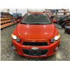 Image 6 : PARKSVILLE - 2012 CHEVROLET SONIC ORANGE 199270 KMS - B101247