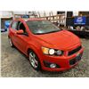 Image 9 : PARKSVILLE - 2012 CHEVROLET SONIC ORANGE 199270 KMS - B101247