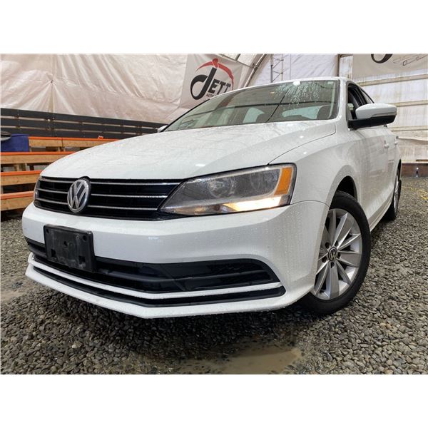 PARKSVILLE - 2015 VOLKSWAGEN JETTA WHITE 194446 KMS - D339529