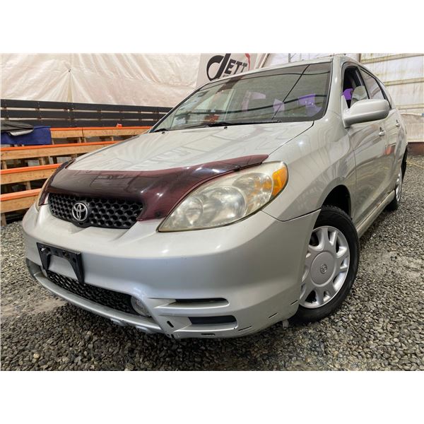 PARKSVILLE - 2003 TOYOTA COROLLA MATRIX SILVER  299999 TMU - B756625
